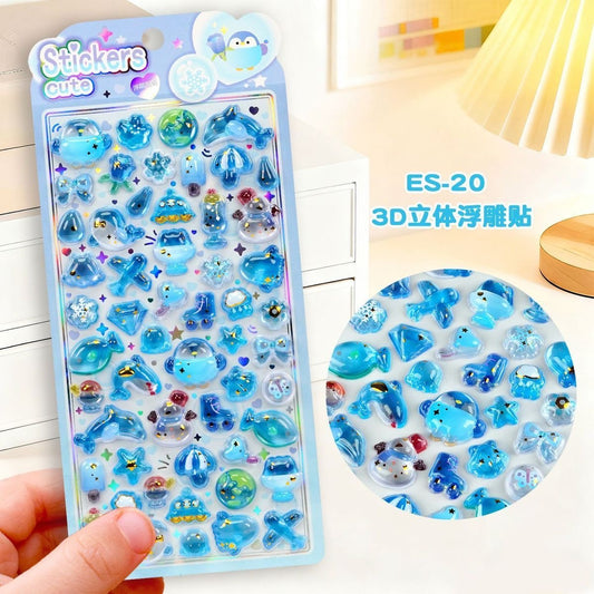 3D Cute stickers A01
