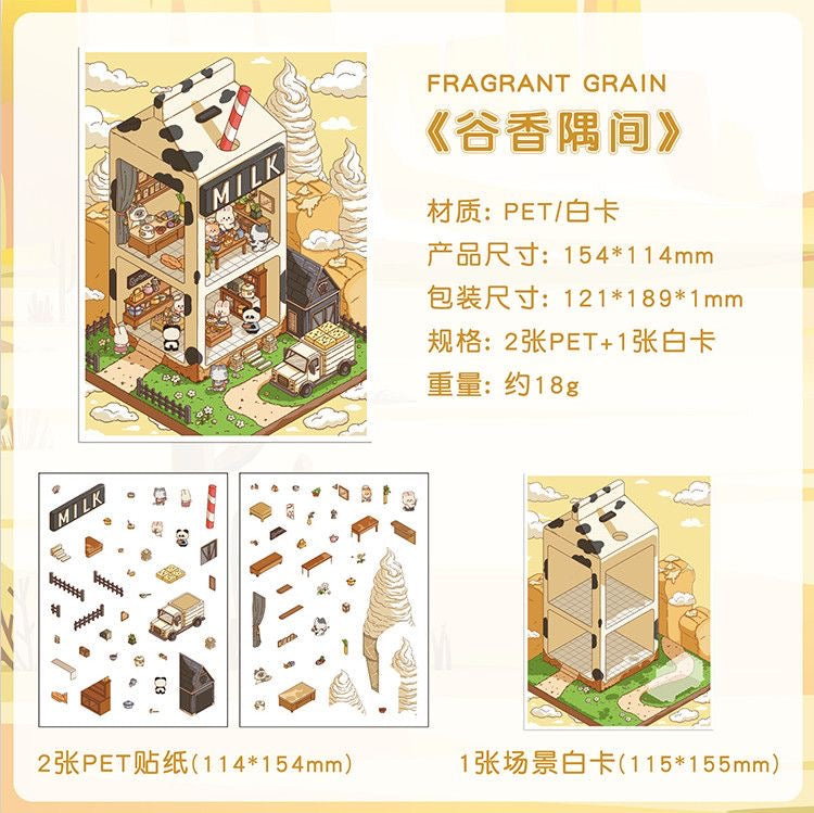scenery stickers A02