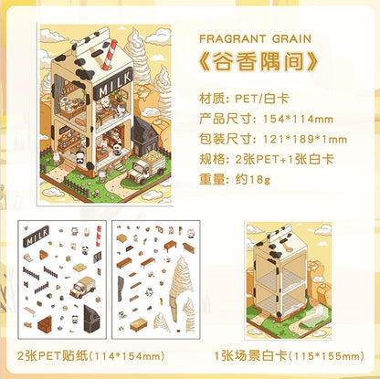 scenery stickers A02
